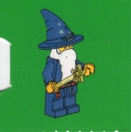 LEGO 7952-25 Advent Calendar 2010, Kingdoms (Day 24) - Blue Wizard with Wand