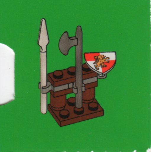 LEGO 7952-4 Advent Calendar 2010, Kingdoms (Day  3) - Weapons Rack
