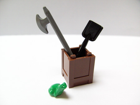 LEGO 7979-14 Advent Calendar 2008, Castle (Day 13) - Tools Storage with Frog