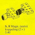 LEGO 8-4 Magnetic Train Couplers with Plates