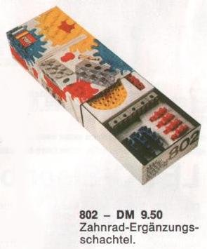 LEGO 802 Gear Supplementary Set