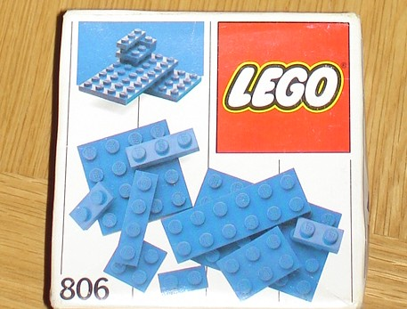 LEGO 806 Extra Plates Blue