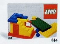LEGO 814 Baseplates, Green, Red and Yellow
