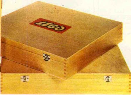 LEGO 821-2 Wooden Storage Box Large (Double Latch), Empty, with Lattice