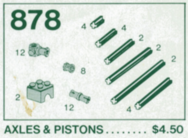 LEGO 878 Piston Parts (Axles & Pistons)