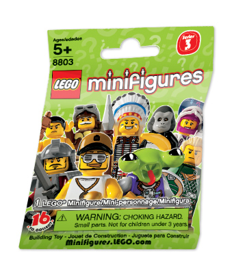 LEGO 8803 Minifigure, Series 3 (Complete Random Set of 1 Minifigure)