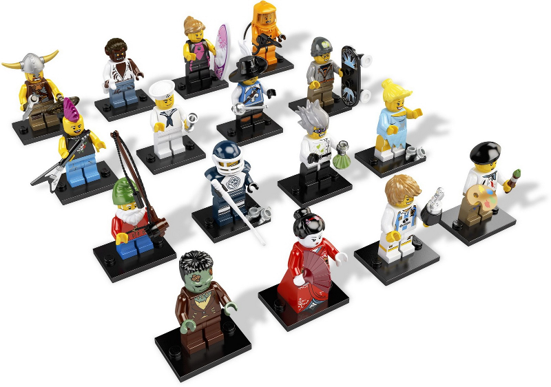 LEGO 8804-2 Minifigure, Series 4 (Complete Series of 16 Complete Minifigure Sets)
