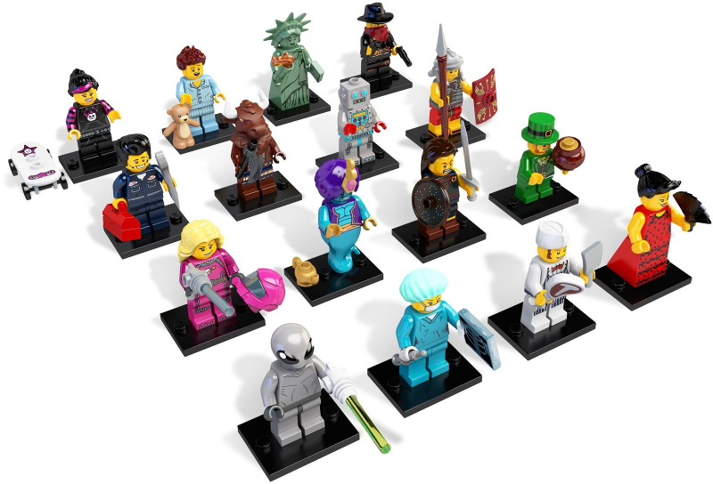 LEGO 8827-2 Minifigure, Series 6 (Complete Series of 16 Complete Minifigure Sets)