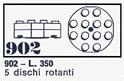 LEGO 902 5 Turntables