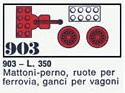 LEGO 903 Train Wheels and Couplers