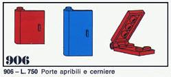 LEGO 906 12 doors and 5 hinges