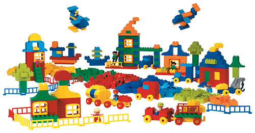 LEGO 9090-3 Large Duplo Basic Set (XL Brick Set) (2004 Version)
