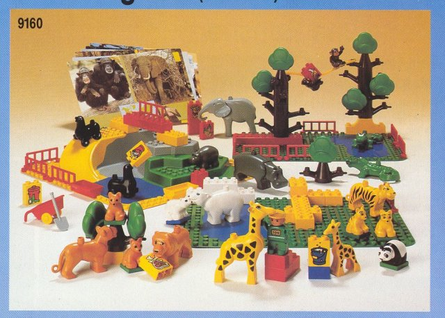 LEGO 9160 Duplo Safari Park - 92 elements, 6 act. cards