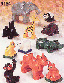 LEGO 9164 Duplo Animals for Safari Park - 11 animals for set 9160