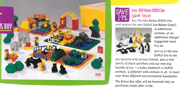 LEGO 9199-2 Bonus DUPLO Zoo