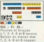 LEGO 922 28 bricks with 1, 2, 4, 6 and 8 studs