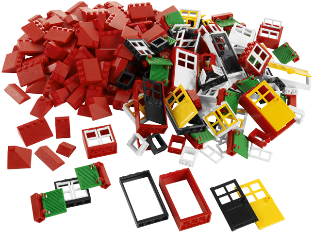 LEGO 9386 Doors, Windows & Roof Tiles
