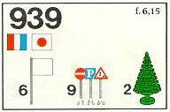 LEGO 939 Flags, Trees and Road Signs