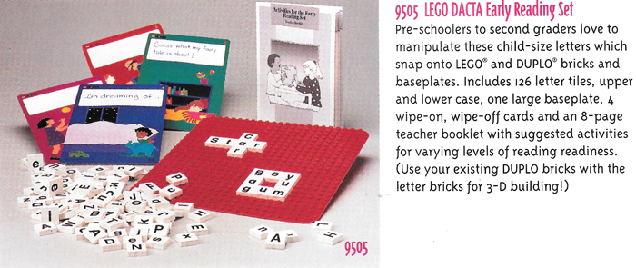 LEGO 9505-2 Early Reading Set (First Reading Set / My First Writing Set) - English Version