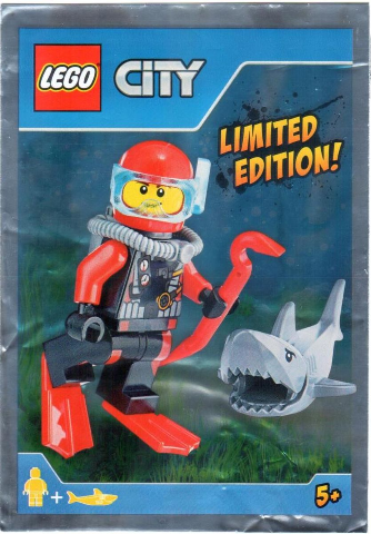LEGO 951703 Scuba Diver and Shark foil pack #1
