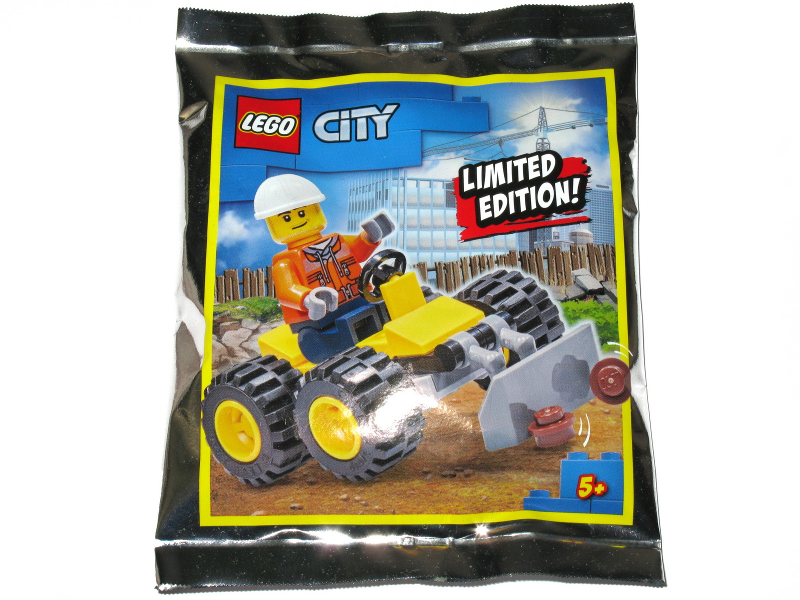 LEGO 952003 Construction Worker with Bulldozer foil pack #1