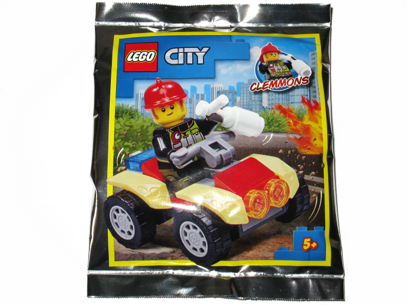 LEGO 952009 Clemmons Fireman with Fire Quad foil pack