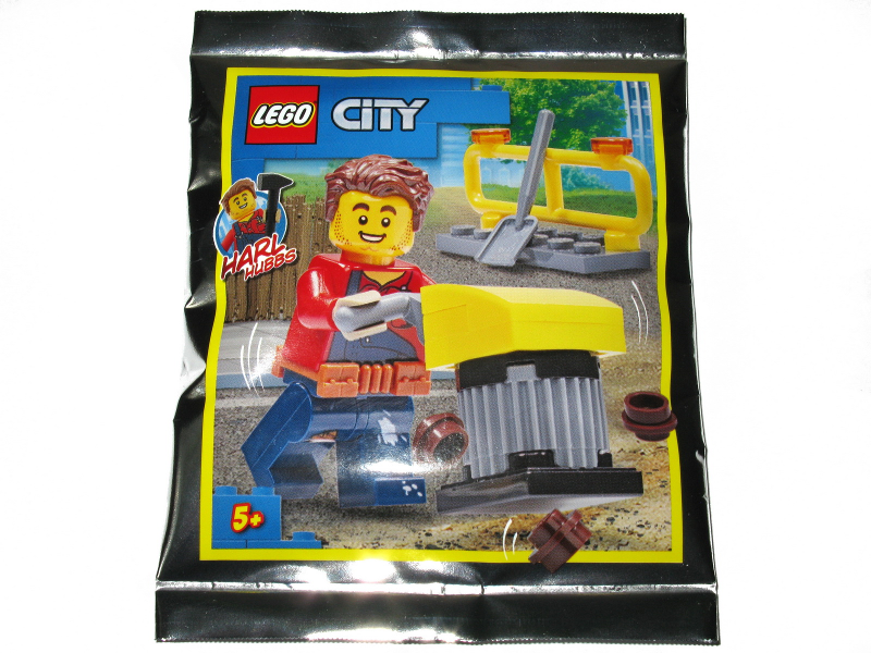 LEGO 952018 Harl Hubbs with Tamping Rammer foil pack