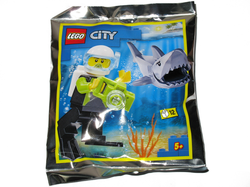 LEGO 952019 Scuba Diver and Shark foil pack #2