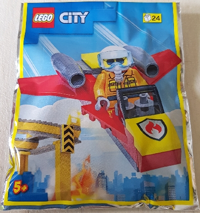 LEGO 952209 Firefighter Woman with Jet foil pack