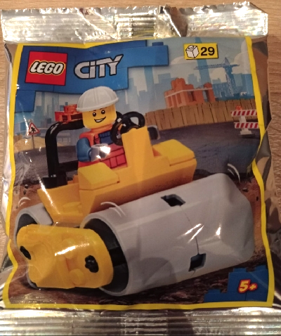 LEGO 952210 Worker with Road Roller foil pack