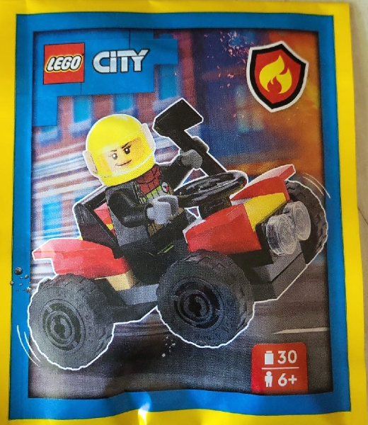 LEGO 952409 Firefighter with Quad paper bag