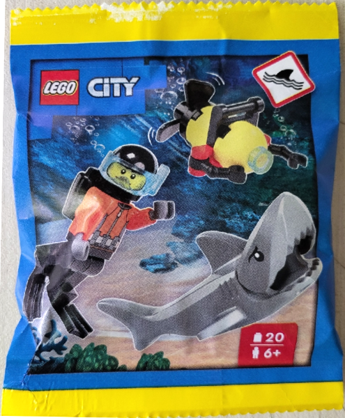 LEGO 952503 Diver with Robot and Shark paper bag