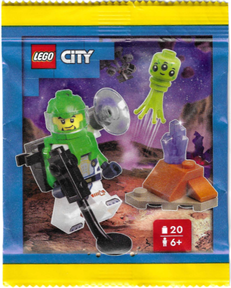 LEGO 952511 Astronaut with Alien and Crystal paper bag