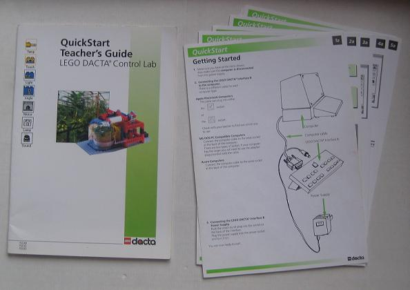 LEGO 953008 Control Lab Teachers Quick Start Guide