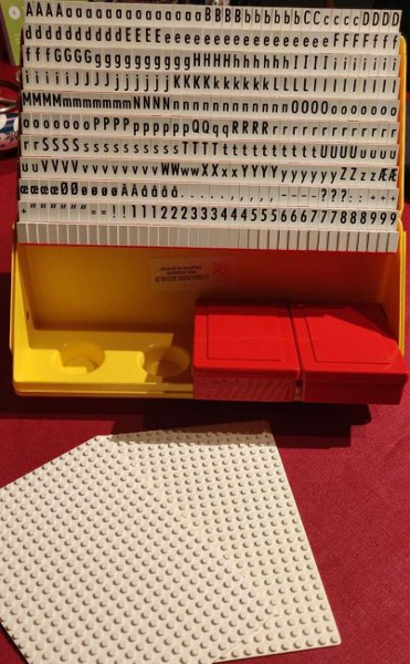 LEGO 9550-4 Typesetter's Shop (Composing Set) - Danish Version