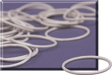 LEGO 970001 Small White Bands (Pack of 25)
