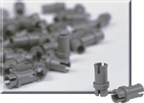 LEGO 970022 Dark Gray Connector Peg 1-1/2 (Pack of 100)