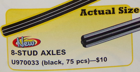 LEGO 970033-2 8-Stud Axles