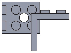 LEGO 970036 2 x 2 Angle Plate (Pack of 25)