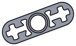 LEGO 970039 Lever Arm (Pack of 50)