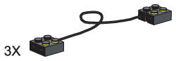 LEGO 970114 256 MM Connecting Leads