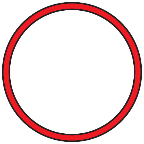 LEGO 970121 Red Bands (Pack of 25)