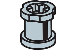 LEGO 970602 Bushings (Pack of 100)