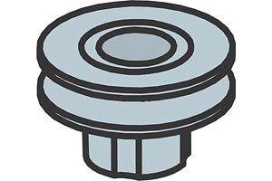LEGO 970630 Pulleys (For micromotor, pack of 10)