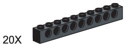 LEGO 970636 1 x 10 Beams