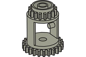 LEGO 970641 Gear Casings (Pack of 10, contained 20 prior to 2005 Dacta catalog)