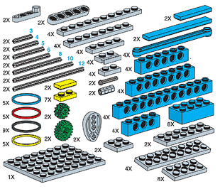 LEGO 970679 Special Elements For Mechanical Engineering Set