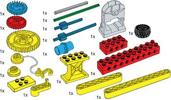 LEGO 970680 Special Elements for Early Simple Machines Set (Set-specific Items for ESM)