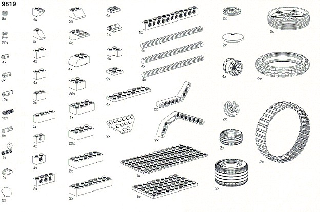 LEGO 9819 Special Elements for Mindstorms for Schools