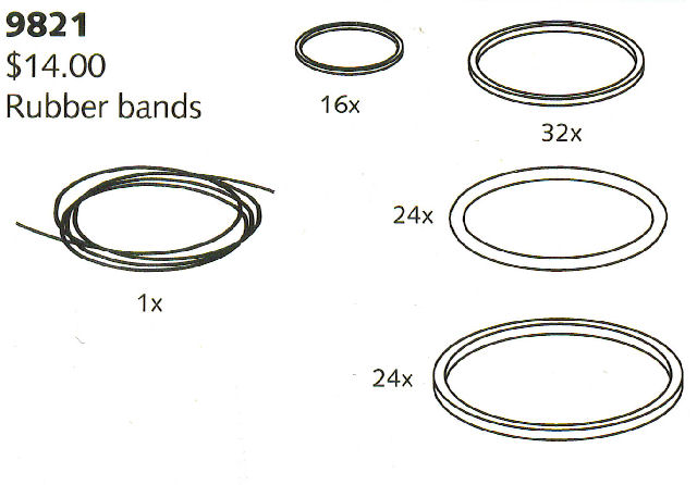 LEGO 9821 Rubber Bands